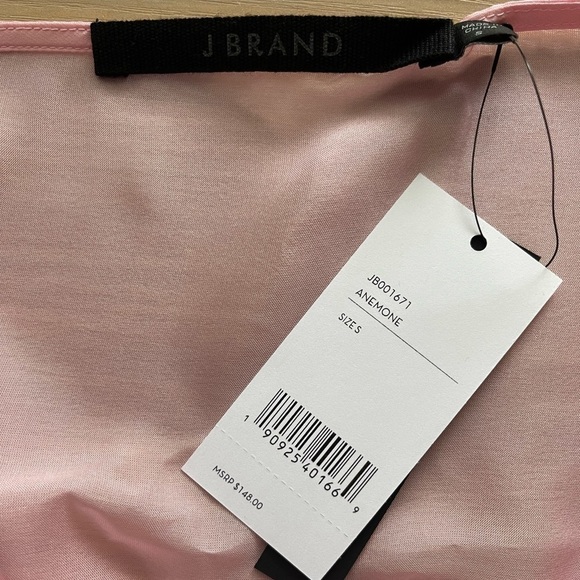 𝅺new J Brand Pink Silk Camisole Top US S - Picture 8 of 9